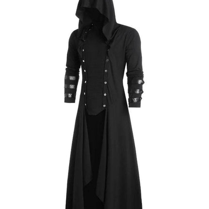 Men Medieval Victorian Hooded Pirate Costume - Costume - Costumes Plus - Mad Fly Essentials