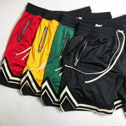 Men Mesh Quick - Dry Basketball Fitness Shorts - Fitness Shorts - Beach Fellow - Mad Fly Essentials