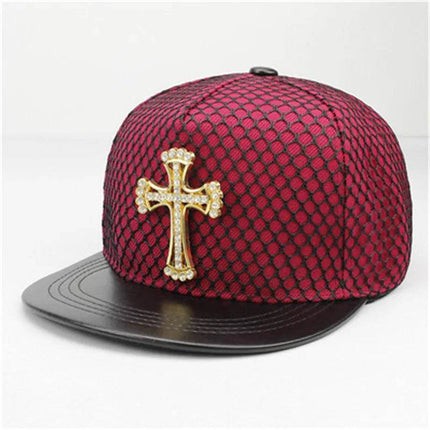Men Metal Cross Baseball Snapback Hat - Hat - LDSLYJR - Mad Fly Essentials
