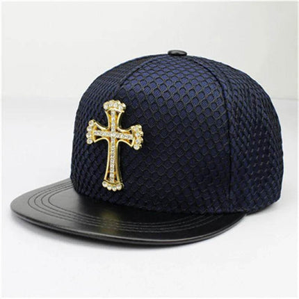 Men Metal Cross Baseball Snapback Hat - Hat - LDSLYJR - Mad Fly Essentials