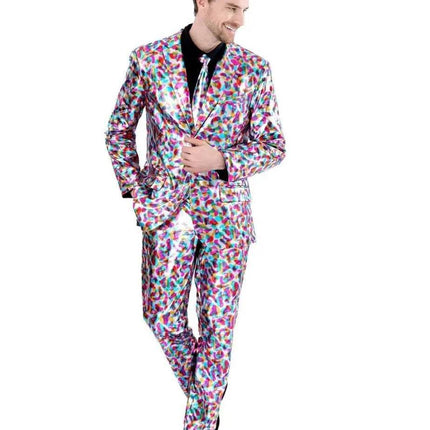 Men Metallic Funny Blazer Jacket Party Outfit Set - Outfit Set - DISFRAZ - Mad Fly Essentials