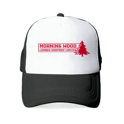 Men Morning Wood Co Funny Trucker Hat - Mad Fly Essentials