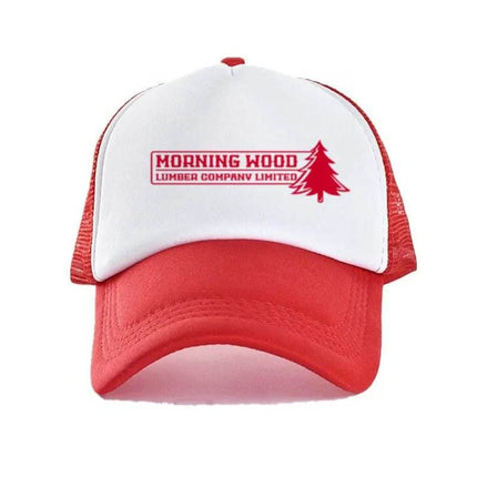 Men Morning Wood Co Funny Trucker Hat - Hat - heatboywade - Mad Fly Essentials