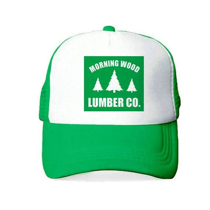 Men Morning Wood Co Funny Trucker Hat - Mad Fly Essentials