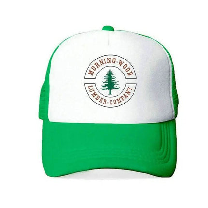 Men Morning Wood Co Funny Trucker Hat - Mad Fly Essentials
