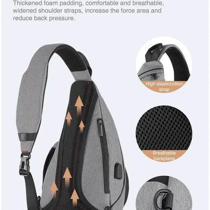 Men Multifunctional Travel Crossbody Bag - Crossbody Bag - MIXI - Mad Fly Essentials