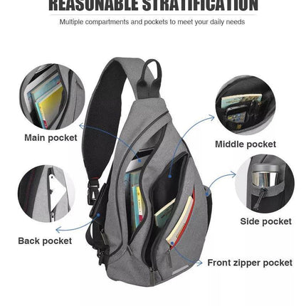 Men Multifunctional Travel Crossbody Bag - Crossbody Bag - MIXI - Mad Fly Essentials