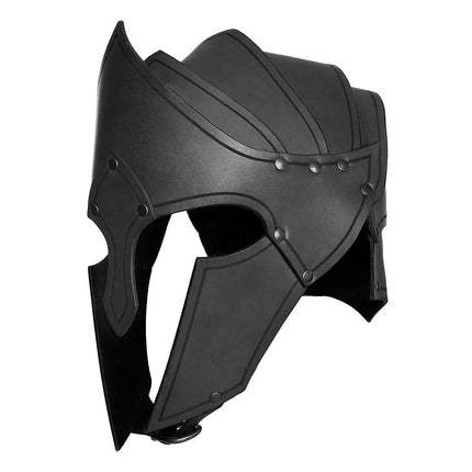 Men Nordic Viking Medieval Leather Warrior Helmet Costume Mask - Costume Mask - Cavalaria Costumes - Mad Fly Essentials