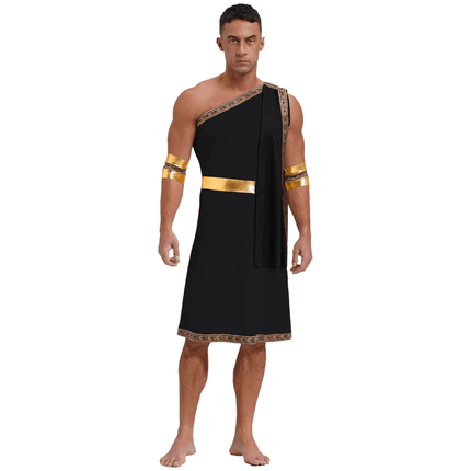 Men One Strap Toga Greek Costume Set - Costume Set - LSTRY - Mad Fly Essentials