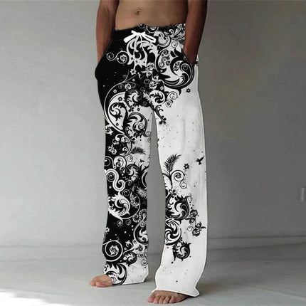 Men Paisley 3D Smart Casual Pants - Pants - Metaphor - Mad Fly Essentials
