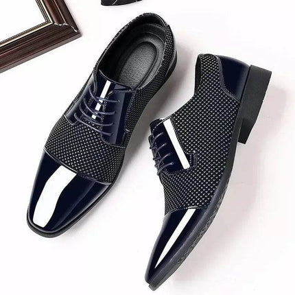 Men Party Formal Black Leather Dress Loafers - Loafers - BC - Mad Fly Essentials