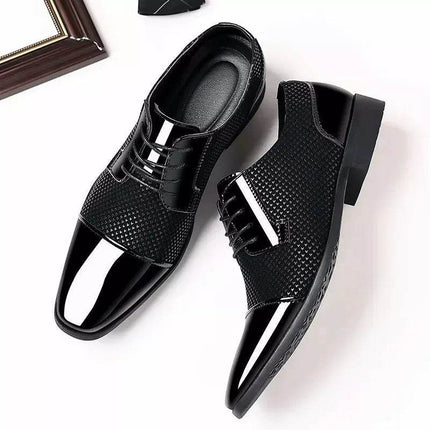 Men Party Formal Black Leather Dress Loafers - Loafers - BC - Mad Fly Essentials