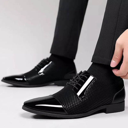 Men Party Formal Black Leather Dress Loafers - Loafers - BC - Mad Fly Essentials