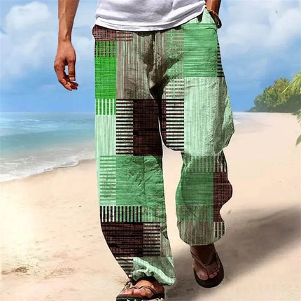 Men Patchwork Smart Casual Pants - Pants - TrendSetter - Mad Fly Essentials