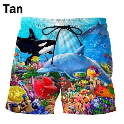 Men Personality Animal 3D Boardshorts - Boardshorts - Beach Fellow - Mad Fly Essentials