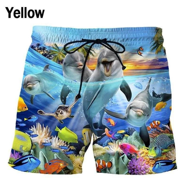 Men Personality Animal 3D Boardshorts - Boardshorts - Beach Fellow - Mad Fly Essentials