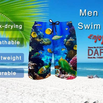 Men Personality Animal 3D Boardshorts - Boardshorts - Beach Fellow - Mad Fly Essentials