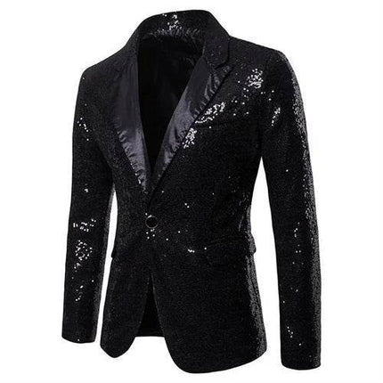 Men Plaid Sequin 3D Party Blazer - Blazer - Top Nation - Mad Fly Essentials
