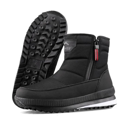 Men Plush Wool Waterproof Snow Boots - Boots - HAJINK - Mad Fly Essentials