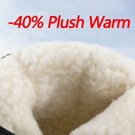 Men Plush Wool Waterproof Snow Boots - Boots - HAJINK - Mad Fly Essentials