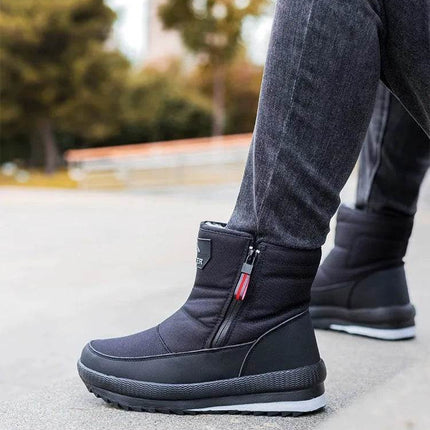 Men Plush Wool Waterproof Snow Boots - Boots - HAJINK - Mad Fly Essentials