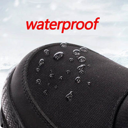 Men Plush Wool Waterproof Snow Boots - Boots - HAJINK - Mad Fly Essentials