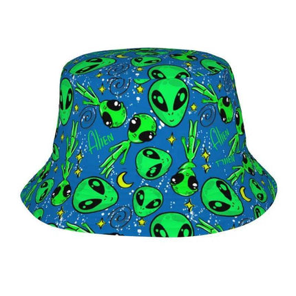 Men Psychedelic 3D Alien Bucket Hat - Hat - Champrint - Mad Fly Essentials