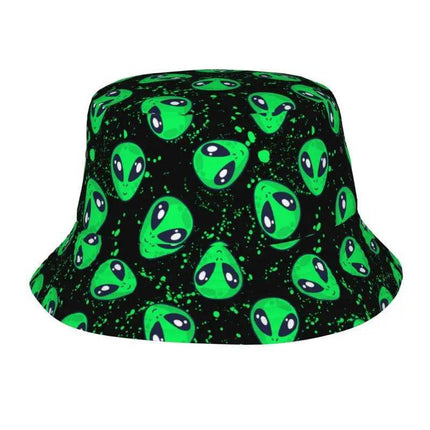 Men Psychedelic 3D Alien Bucket Hat - Hat - Champrint - Mad Fly Essentials