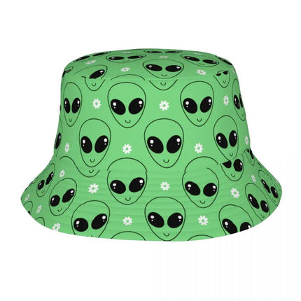 Men Psychedelic 3D Alien Bucket Hat - Hat - Champrint - Mad Fly Essentials