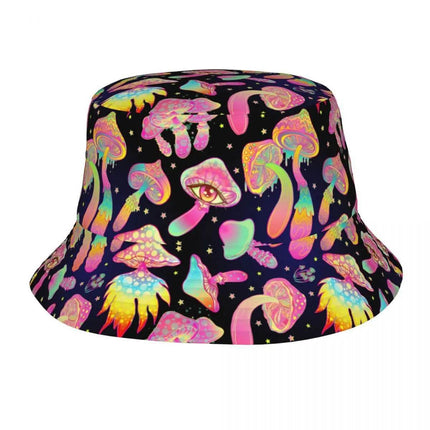 Men Psychedelic 3D Alien Bucket Hats - Mad Fly Essentials