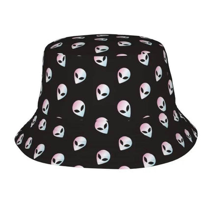 Men Psychedelic 3D Alien Bucket Hats - Mad Fly Essentials