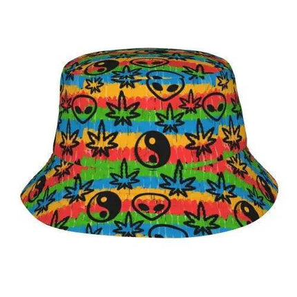 Men Psychedelic 3D Alien Bucket Hat - Hat - Champrint - Mad Fly Essentials