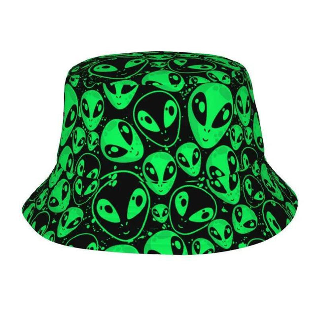 Men Psychedelic 3D Alien Bucket Hat – Mad Fly Essentials