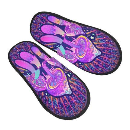 Men Psychedelic Non - Slip Mushroom Slippers - Slippers - OEING - Mad Fly Essentials