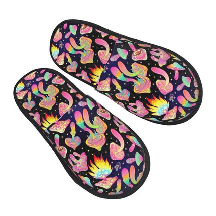 Men Psychedelic Non - Slip Mushroom Slippers - Slippers - OEING - Mad Fly Essentials