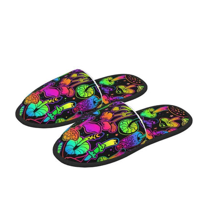 Men Psychedelic Non - Slip Mushroom Slippers - Slippers - OEING - Mad Fly Essentials