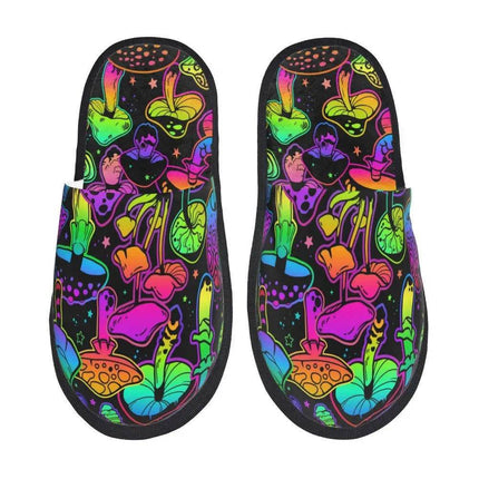 Men Psychedelic Non - Slip Mushroom Slippers - Slippers - OEING - Mad Fly Essentials