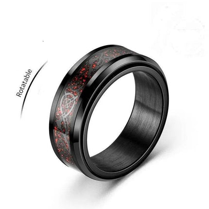 Men Punk Rotating Stainless Celtic Dragon Ring - Ring - Sonya - Mad Fly Essentials