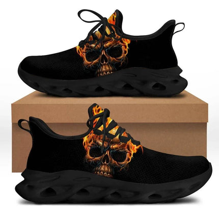 Men Punk Skull Summer Lace Sneakers Men Footwear - Men Footwear - InstantArts - Mad Fly Essentials