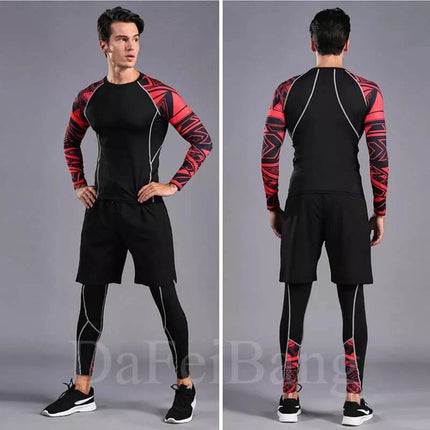 Men Quick Dry Compression Fitness Set Tracksuit - Tracksuit - Fitness Essentials - Mad Fly Essentials