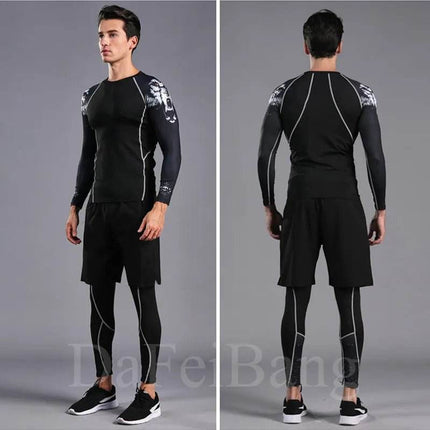 Men Quick Dry Compression Fitness Sets - Mad Fly Essentials