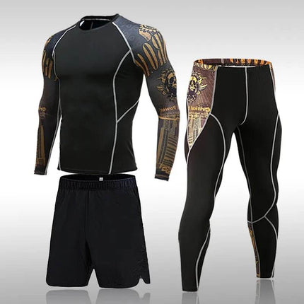 Men Quick Dry Compression Fitness Set Tracksuit - Tracksuit - Fitness Essentials - Mad Fly Essentials