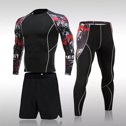 Men Quick Dry Compression Fitness Set Tracksuit - Tracksuit - Fitness Essentials - Mad Fly Essentials