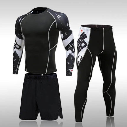 Men Quick Dry Compression Fitness Sets - Mad Fly Essentials