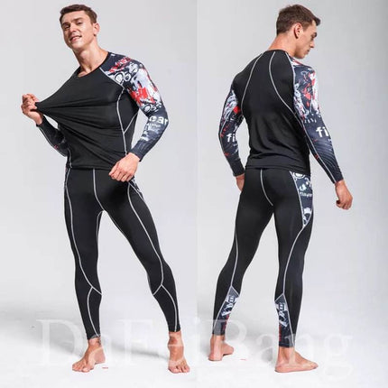 Men Quick Dry Compression Fitness Sets - Mad Fly Essentials