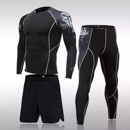 Men Quick Dry Compression Fitness Set Tracksuit - Tracksuit - Fitness Essentials - Mad Fly Essentials