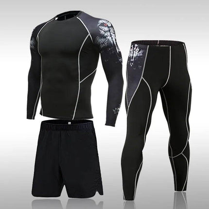 Men Quick Dry Compression Fitness Set Tracksuit - Tracksuit - Fitness Essentials - Mad Fly Essentials