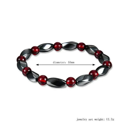 Men Red Agates Tiger Eye Hermatite Bracelet Jewelry - Bracelet - HOBBORN - Mad Fly Essentials
