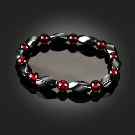 Men Red Agates Tiger Eye Hermatite Bracelet Jewelry - Bracelet - HOBBORN - Mad Fly Essentials