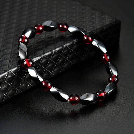 Men Red Agates Tiger Eye Hermatite Bracelet Jewelry - Bracelet - HOBBORN - Mad Fly Essentials